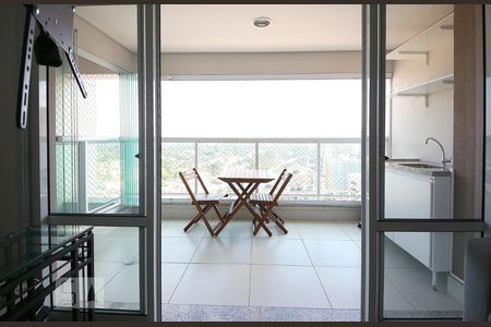Sala - Varanda de apartamento para alugar com 1 quarto, 34m² em Jardim Aeroporto, São Paulo