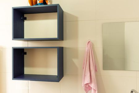 Apartamento à venda com 43m², 1 quarto e 1 vagaDetalhe do Banheiro Social