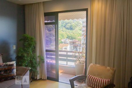 porta para a varanda de apartamento à venda com 3 quartos, 121m² em Grajaú, Rio de Janeiro