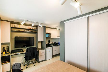 Studio para alugar com 26m², 1 quarto e 1 vaga Studio para alugar com 26m², 1 quarto e 1 vagaQuarto