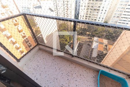 Varanda da Sala de apartamento para alugar com 1 quarto, 42m² em Jardim Paulista, São Paulo