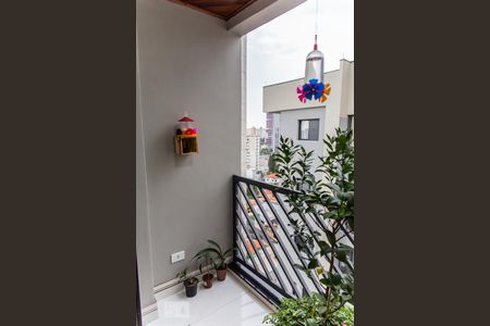 Varanda da Sala de apartamento à venda com 2 quartos, 73m² em Jardim Bela Vista, Santo André