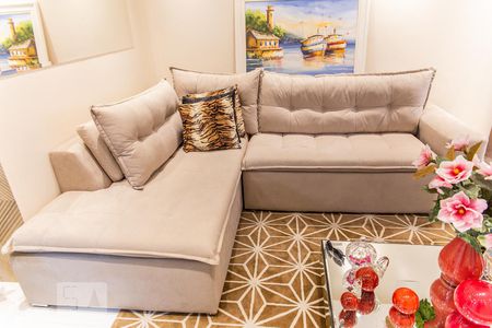 Sofá de apartamento à venda com 2 quartos, 73m² em Jardim Bela Vista, Santo André