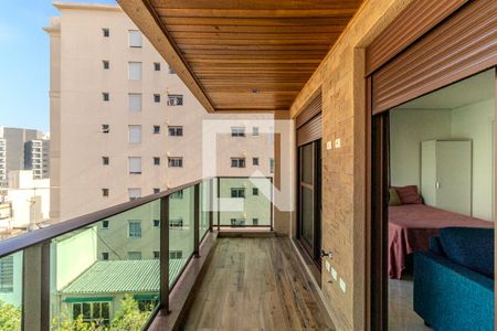 Varanda de apartamento à venda com 1 quarto, 41m² em Santa Cecília, São Paulo