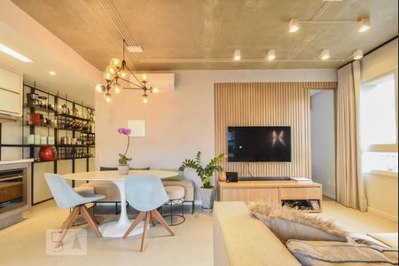 Sala de Estar de apartamento para alugar com 1 quarto, 67m² em Cidade Monções, São Paulo