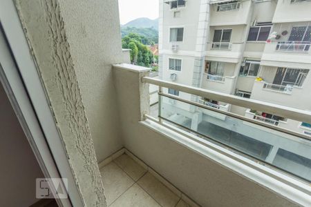 Varanda da Sala de apartamento para alugar com 1 quarto, 45m² em Taquara, Rio de Janeiro