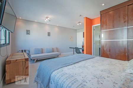 Quarto e Sala de apartamento à venda com 1 quarto, 28m² em Chácara Santo Antônio (zona Sul), São Paulo