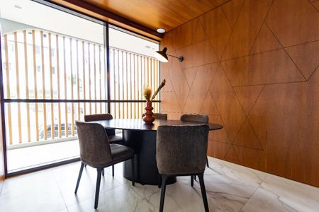 Área Comum - Hall de kitnet/studio para alugar com 1 quarto, 22m² em Jardim das Acácias, São Paulo