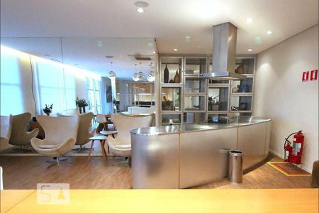 Studio à venda com 52m², 1 quarto e 1 vagaÁrea Gourmet