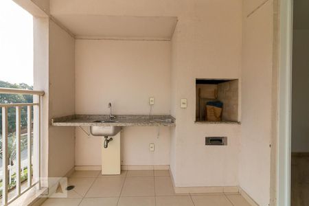 Varanda gourmet - churrasqueira e pia de apartamento para alugar com 3 quartos, 129m² em Vila Leonor, Guarulhos