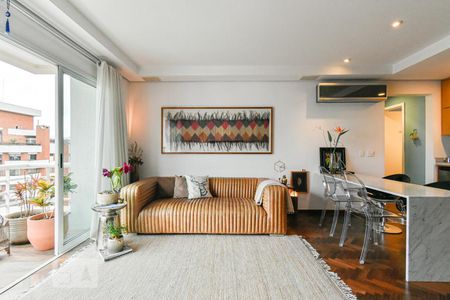 Sala de apartamento à venda com 1 quarto, 60m² em Pinheiros, São Paulo