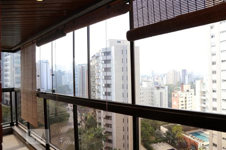Varanda da Sala de apartamento para alugar com 3 quartos, 157m² em Vila Andrade, São Paulo
