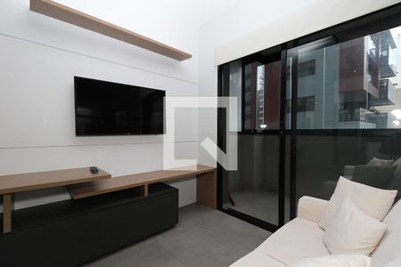 Studio - Sala e Cozinha Americana de kitnet/studio para alugar com 1 quarto, 40m² em Pinheiros, São Paulo