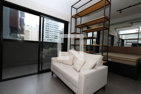 Studio - Sala e Cozinha Americana de kitnet/studio para alugar com 1 quarto, 40m² em Pinheiros, São Paulo