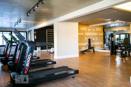 Studio para alugar com 33m², 1 quarto e 1 vaga Studio para alugar com 33m², 1 quarto e 1 vagaÁrea comum - Academia