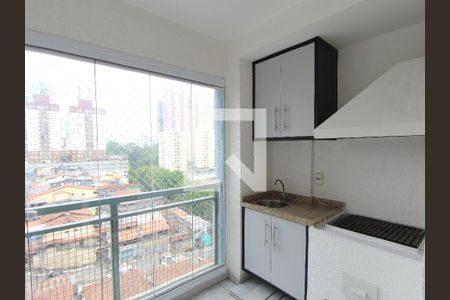 Varanda Gourmet da Sala  de apartamento para alugar com 2 quartos, 60m² em Jardim Flor da Montanha, Guarulhos