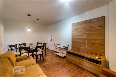 Sala de apartamento para alugar com 1 quarto, 82m² em Pompéia, Santos