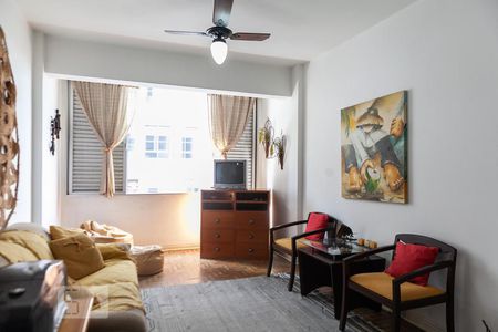 Sala de apartamento para alugar com 1 quarto, 66m² em José Menino, Santos