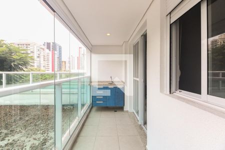 Varanda da Sala de apartamento para alugar com 1 quarto, 45m² em Vila Gomes Cardim, São Paulo