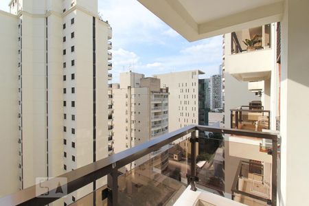 Varanda  de apartamento à venda com 1 quarto, 45m² em Itaim Bibi, São Paulo