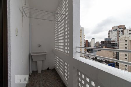 Apartamento para alugar com 57m², 1 quarto e sem vagaSacada