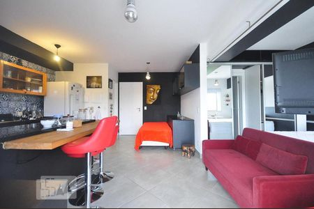 sala de kitnet/studio para alugar com 1 quarto, 50m² em Jardim Leonor, São Paulo