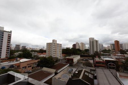 Vista da varanda de kitnet/studio para alugar com 1 quarto, 24m² em Indianópolis, São Paulo