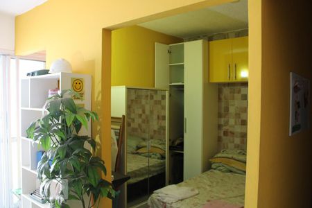 Detalhe Sala de apartamento para alugar com 2 quartos, 60m² em Vila Matias, Santos