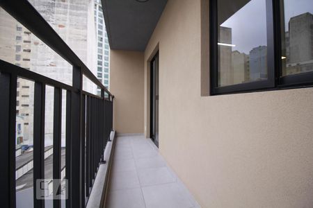Varanda da Sala de kitnet/studio à venda com 1 quarto, 30m² em Liberdade, São Paulo