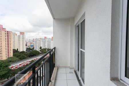 Varanda de kitnet/studio para alugar com 1 quarto, 27m² em Brás, São Paulo