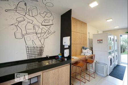 Área comum - Lavanderia de kitnet/studio para alugar com 1 quarto, 27m² em Brás, São Paulo