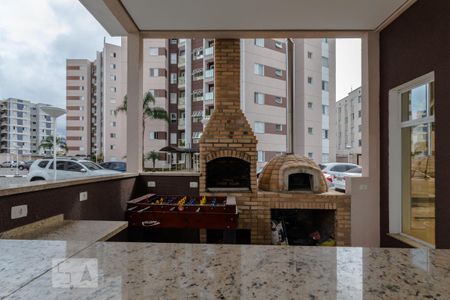 Área Comum - Churrasqueira de apartamento para alugar com 2 quartos, 58m² em Loteamento Mogilar, Mogi das Cruzes
