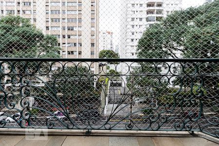 Varanda da Sala de apartamento à venda com 1 quarto, 52m² em Jardim Paulista, São Paulo