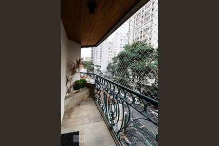 Varanda da Sala de apartamento à venda com 1 quarto, 52m² em Jardim Paulista, São Paulo