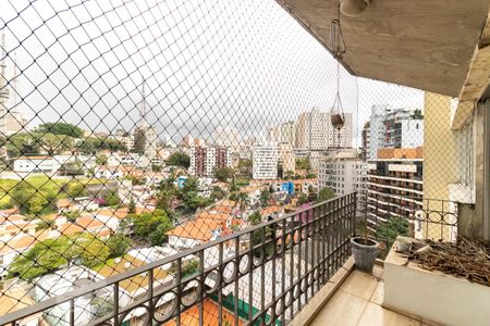 Varanda da sala de apartamento para alugar com 4 quartos, 167m² em Sumaré, São Paulo