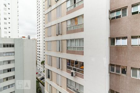 Vista da sala de apartamento para alugar com 1 quarto, 34m² em Jardim Paulista, São Paulo