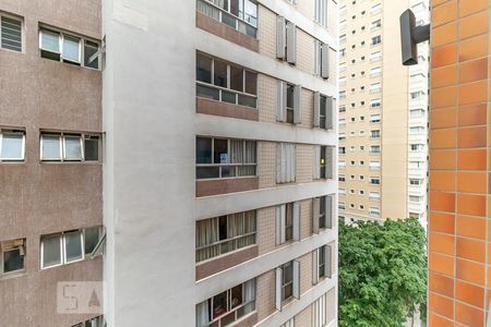 Vista da sala de apartamento para alugar com 1 quarto, 34m² em Jardim Paulista, São Paulo