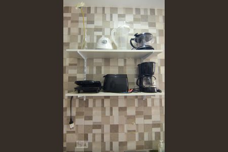 Cozinha de kitnet/studio para alugar com 1 quarto, 28m² em Botafogo, Rio de Janeiro