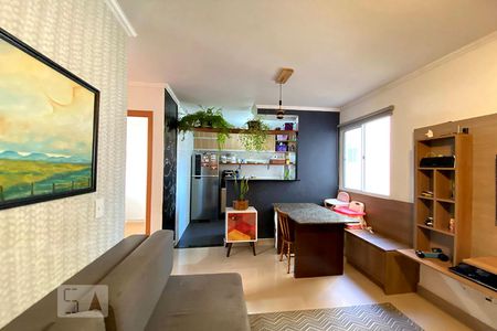 Sala de Estar de apartamento para alugar com 2 quartos, 40m² em Canudos, Novo Hamburgo