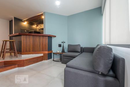 Sala de apartamento à venda com 1 quarto, 60m² em Cidade Monções, São Paulo