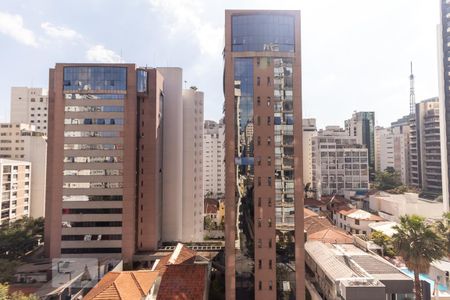 Vista da varanda de apartamento para alugar com 3 quartos, 80m² em Cerqueira César, São Paulo