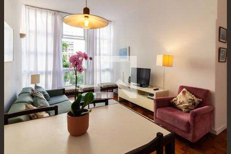 Detalhe da sala  de apartamento para alugar com 2 quartos, 80m² em Ipanema, Rio de Janeiro