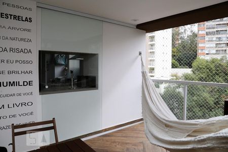 Varanda da Sala de apartamento à venda com 2 quartos, 77m² em Jardim Fonte do Morumbi, São Paulo