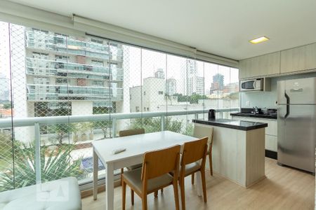 Apartamento para alugar com 60m², 1 quarto e 1 vagaVaranda gourmet
