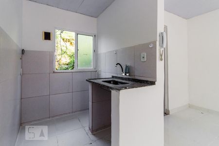 Sala/Cozinha de kitnet/studio para alugar com 1 quarto, 26m² em Pitangueiras, Rio de Janeiro