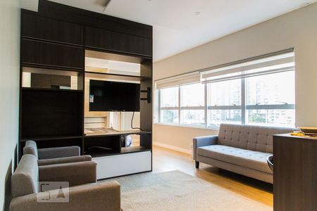 Sala de kitnet/studio à venda com 1 quarto, 44m² em Brooklin, São Paulo