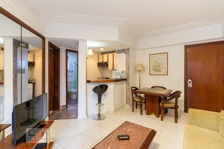 Sala de apartamento para alugar com 1 quarto, 40m² em Itaim Bibi, São Paulo