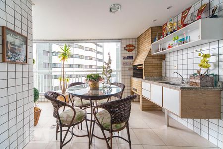 Varanda Gourmet de apartamento à venda com 3 quartos, 106m² em Centro, Santo André