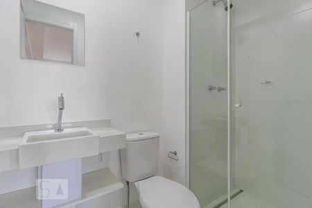 Banheiro Social de apartamento à venda com 1 quarto, 59m² em Alphaville Empresarial, Barueri