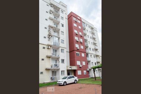 Fachada do bloco de apartamento à venda com 2 quartos, 57m² em Fátima, Canoas